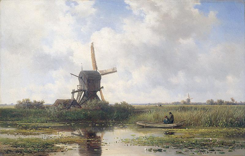 Willem Roelofs In t Gein bij Abcoude. oil painting image